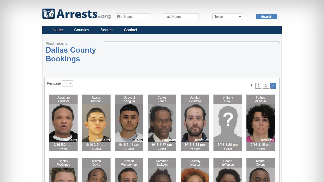 Dallas County Arrests and Inmate Search